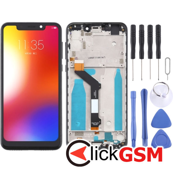 Piesa Display Cu Touchscreen Si Rama Negru Motorola One 22rv