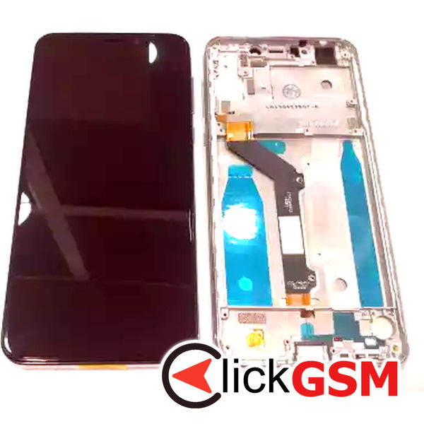 Piesa Display Cu Touchscreen Si Rama Negru Motorola One 31kq