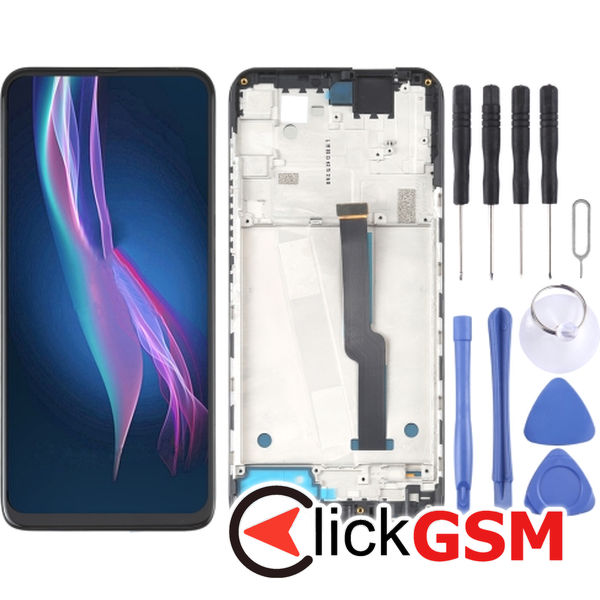 Piesa Piesa Display Cu Touchscreen Si Rama Negru Motorola One Fusion.plus 22rs