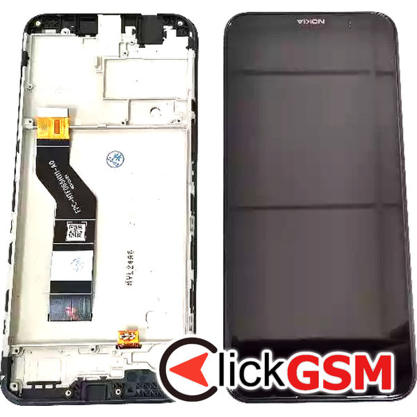 Piesa Piesa Display Cu Touchscreen Si Rama Negru Nokia 1.4 21a2