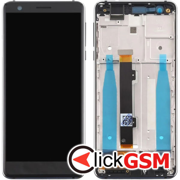 Piesa Piesa Display Cu Touchscreen Si Rama Negru Nokia 3.1 4t9f