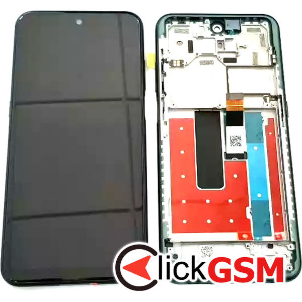 Piesa Piesa Display Cu Touchscreen Si Rama Negru Nokia X10 24g4