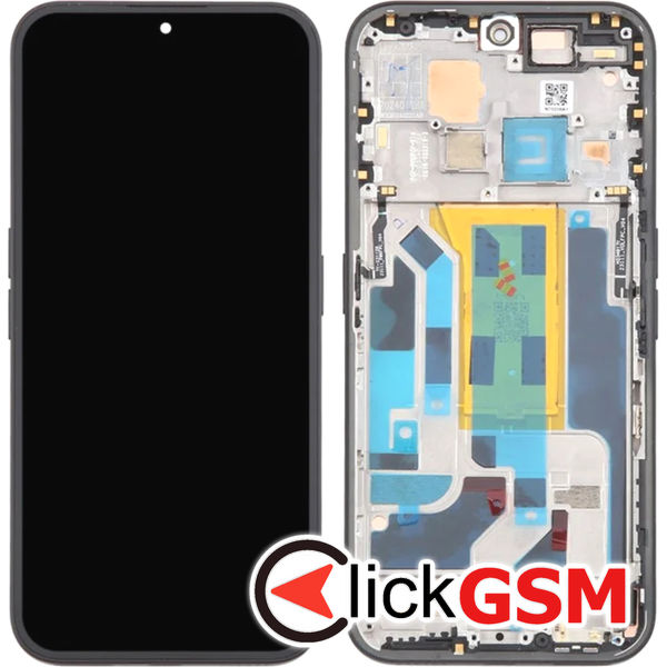 Piesa Display Cu Touchscreen Si Rama Negru Nothing Phone 2a 4tcx