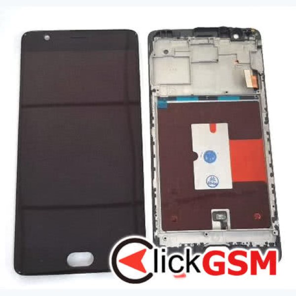 Piesa Display Cu Touchscreen Si Rama Negru Oneplus 3t 257m