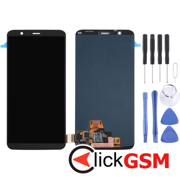 Piesa Display Cu Touchscreen Si Rama Negru Oneplus 5t 21xr