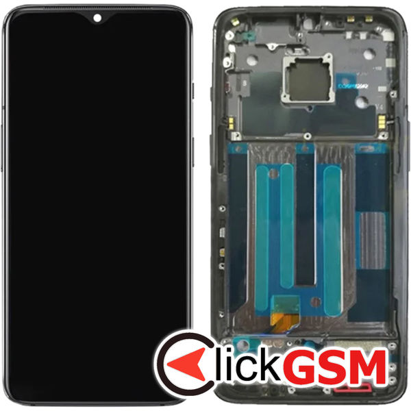 Piesa Piesa Display Cu Touchscreen Si Rama Negru Oneplus 7 4tiv