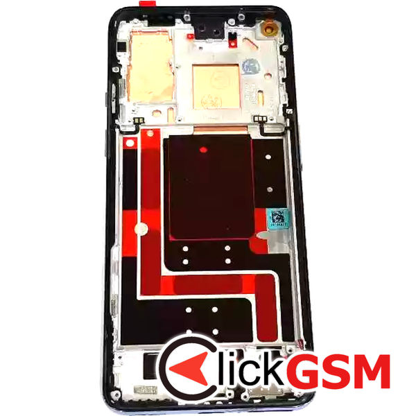 Piesa Display Cu Touchscreen Si Rama Negru Oneplus 9 24to