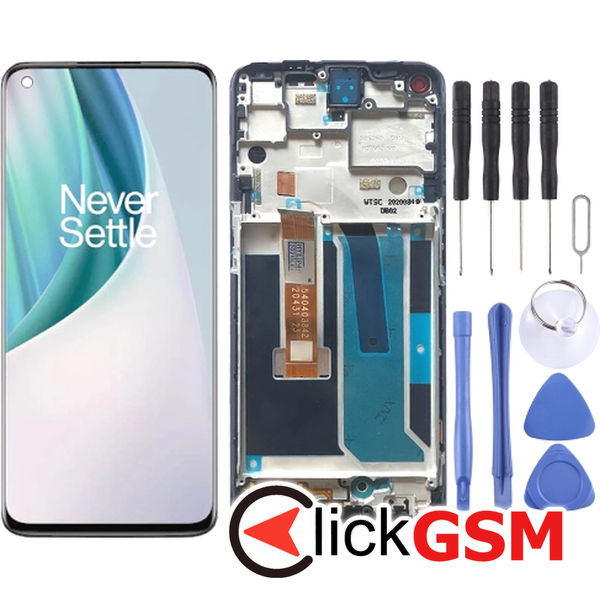 Piesa Display Cu Touchscreen Si Rama Negru Oneplus Nord N10 5g 21wk