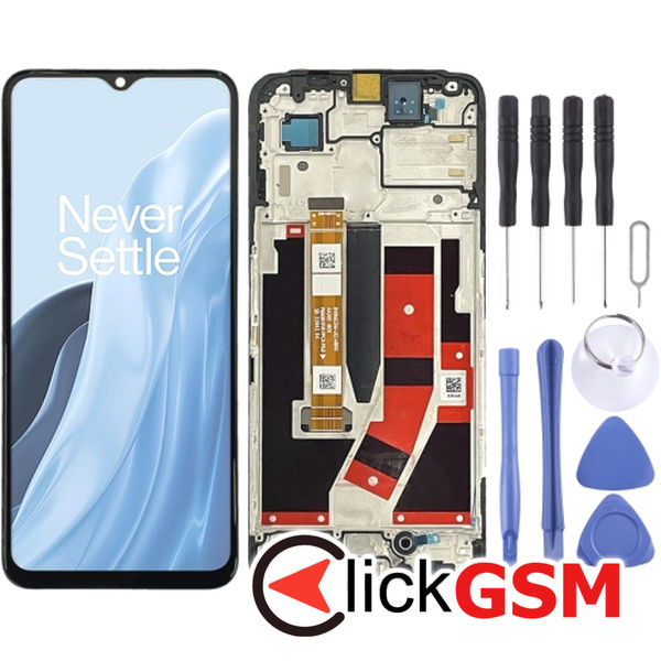 Piesa Piesa Display Cu Touchscreen Si Rama Negru Oneplus Nord N300 5g 2thm