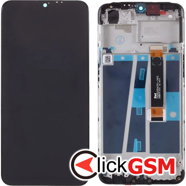 Piesa Display Cu Touchscreen Si Rama Negru Oppo A7 4tyl