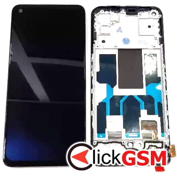 Piesa Piesa Display Cu Touchscreen Si Rama Negru Oppo Find X3 Lite 2xii