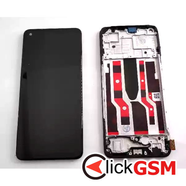 Piesa Display Cu Touchscreen Si Rama Negru Oppo Reno8 Lite 5g 303l