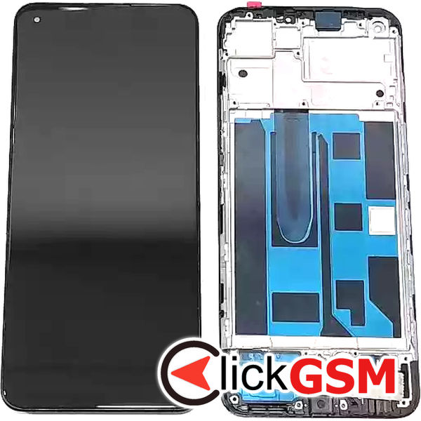 Piesa Display Cu Touchscreen Si Rama Negru Realme 9 36ap