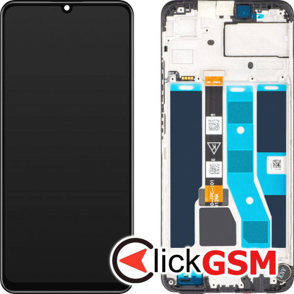 Piesa Display Cu Touchscreen Si Rama Negru Realme C53 4q23