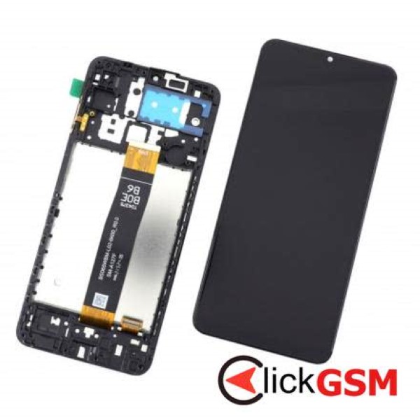 Piesa Display Cu Touchscreen Si Rama Negru Samsung Galaxy A12 4m3u