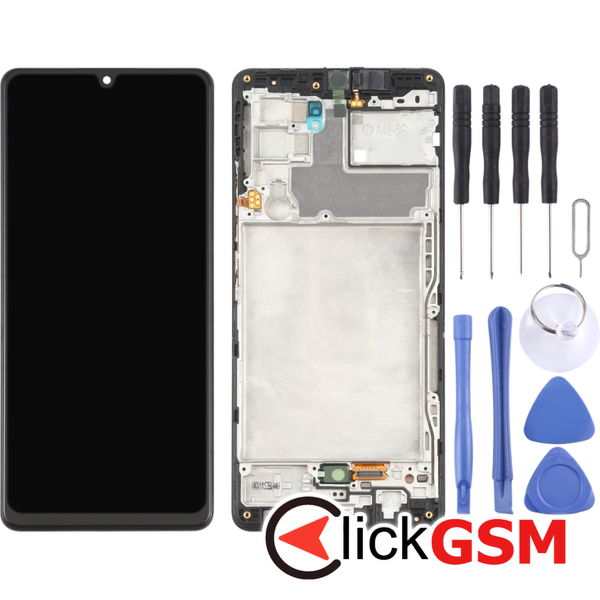 Piesa Piesa Display Cu Touchscreen Si Rama Negru Samsung Galaxy A42 5g 4ekp