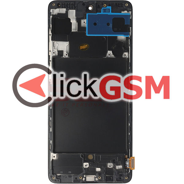 Piesa Display Cu Touchscreen Si Rama Negru Samsung Galaxy A71 4kpr