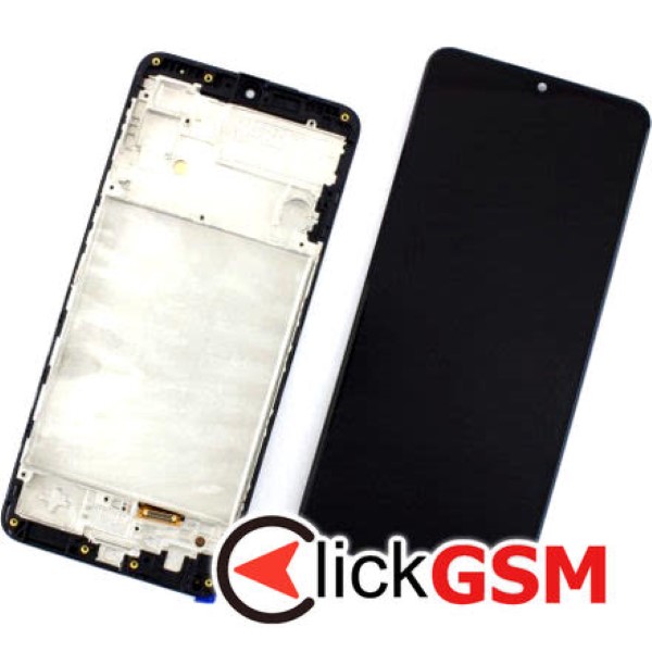 Piesa Display Cu Touchscreen Si Rama Negru Samsung Galaxy M22 29v9