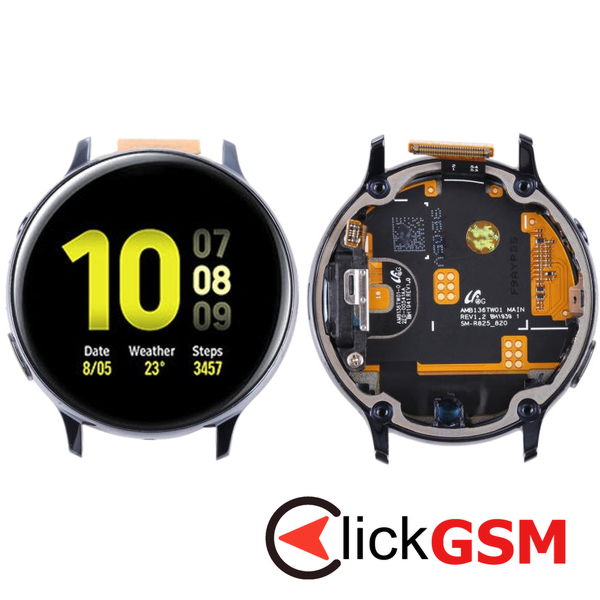 Piesa Display Cu Touchscreen Si Rama Negru Samsung Galaxy Watch Active 2 44mm 2tp0