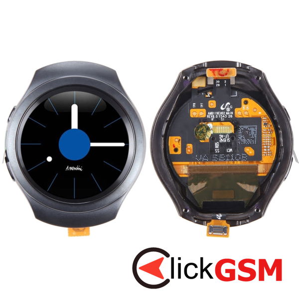 Piesa Display Cu Touchscreen Si Rama Negru Samsung Galaxy Watch S2 3024