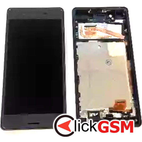 Piesa Piesa Display Cu Touchscreen Si Rama Negru Sony Xperia X 36kw