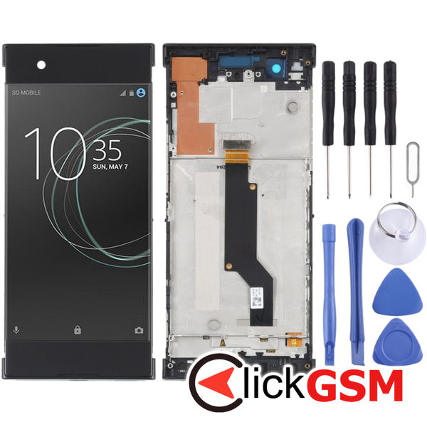 Piesa Display Cu Touchscreen Si Rama Negru Sony Xperia Xa1 2ujr