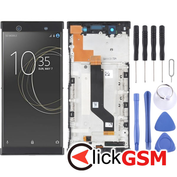 Piesa Piesa Display Cu Touchscreen Si Rama Negru Sony Xperia Xa1 Ultra 2urg