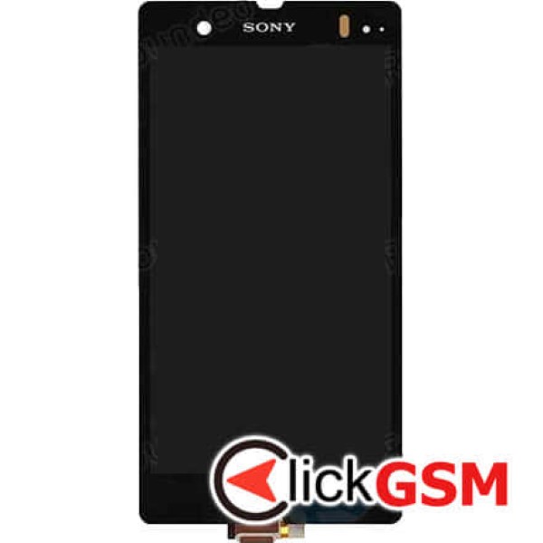 Piesa Piesa Display Cu Touchscreen Si Rama Negru Sony Xperia Z 15rv