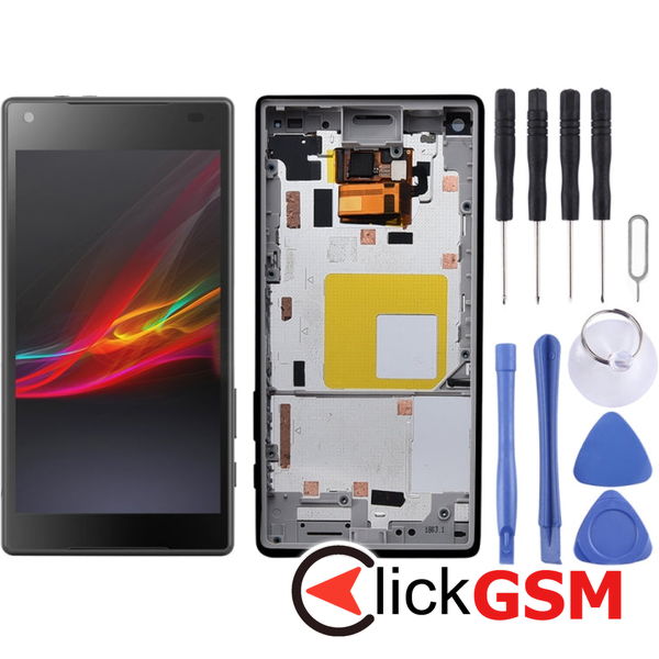 Piesa Display Cu Touchscreen Si Rama Negru Sony Xperia Z5 Compact 212v