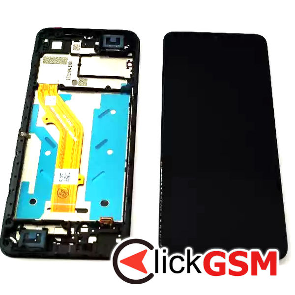 Piesa Display Cu Touchscreen Si Rama Negru Tcl 505 3iuo