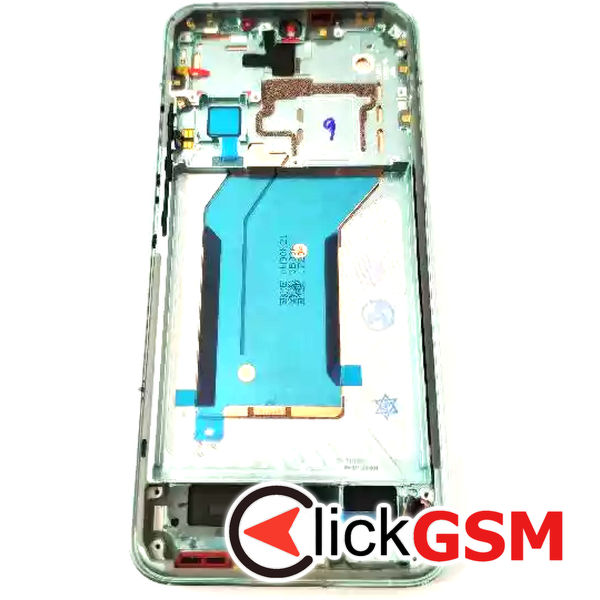 Piesa Piesa Display Cu Touchscreen Si Rama Negru Verde Xiaomi 14 3sn2