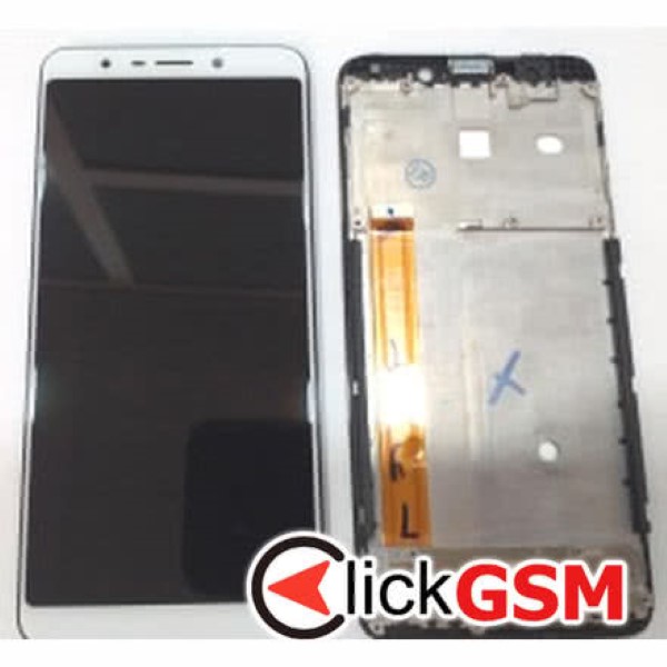 Piesa Display Cu Touchscreen Si Rama Negru Wiko View Go 37ct