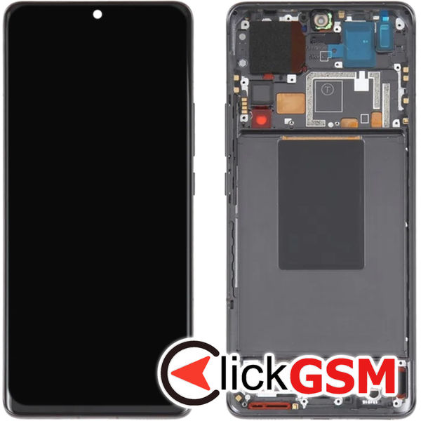 Piesa Display Cu Touchscreen Si Rama Negru Xiaomi 12 Pro 4w3f