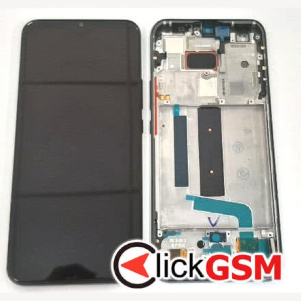 Piesa Piesa Display Cu Touchscreen Si Rama Negru Xiaomi Mi 10 Lite 5g 37p1