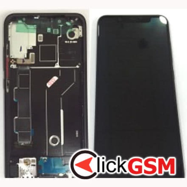 Piesa Display Cu Touchscreen Si Rama Negru Xiaomi Mi 8 38cd