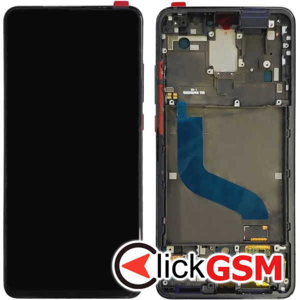 Piesa Piesa Display Cu Touchscreen Si Rama Negru Xiaomi Mi 9t 4xx1