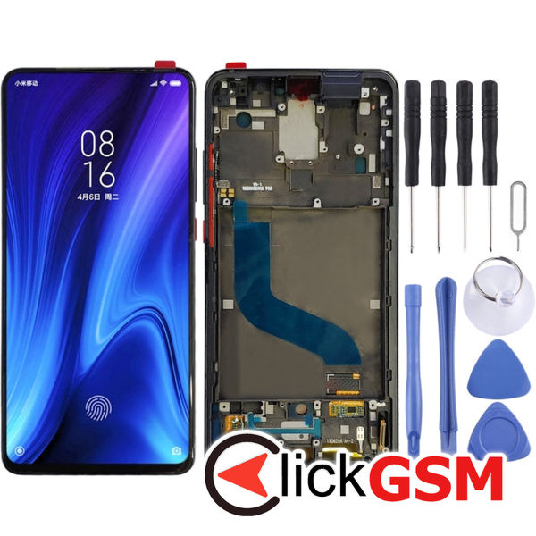 Piesa Display Cu Touchscreen Si Rama Negru Xiaomi Mi 9t Pro 2608