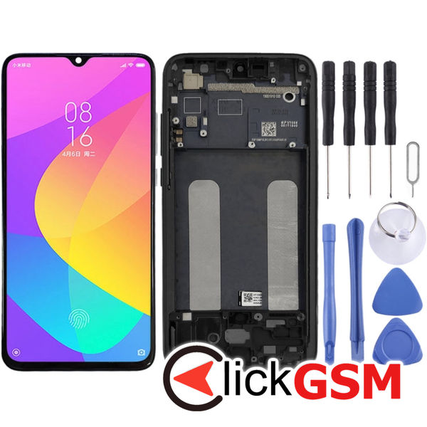 Piesa Display Cu Touchscreen Si Rama Negru Xiaomi Mi Cc9 25yx