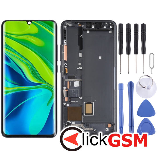 Piesa Display Cu Touchscreen Si Rama Negru Xiaomi Mi Cc9 Pro 25jx