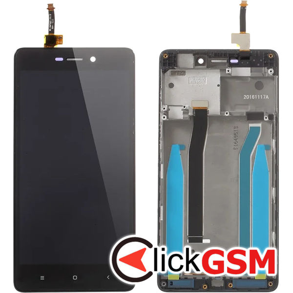 Piesa Display Cu Touchscreen Si Rama Negru Xiaomi Redmi 3s 4wuq