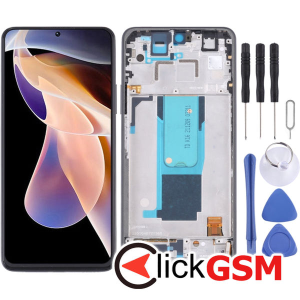 Piesa Piesa Display Cu Touchscreen Si Rama Negru Xiaomi Redmi Note 11 Pro.plus 5g 25yq