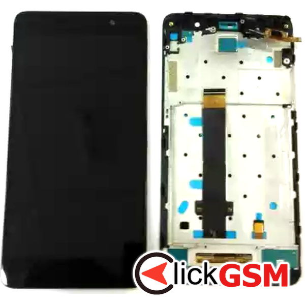 Piesa Display Cu Touchscreen Si Rama Negru Xiaomi Redmi Note 3 Pro 3a6s