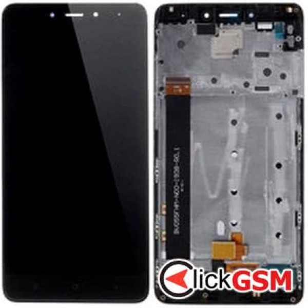 Piesa Piesa Display Cu Touchscreen Si Rama Negru Xiaomi Redmi Note 4 1fg9