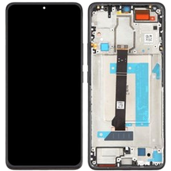 Xiaomi Redmi Turbo 3 · For Xiaomi Redmi Turbo 3 5G / Poco F6 5G Grade S AMOLED Screen and Digitizer Assembly + Frame (Without Logo) - Black
