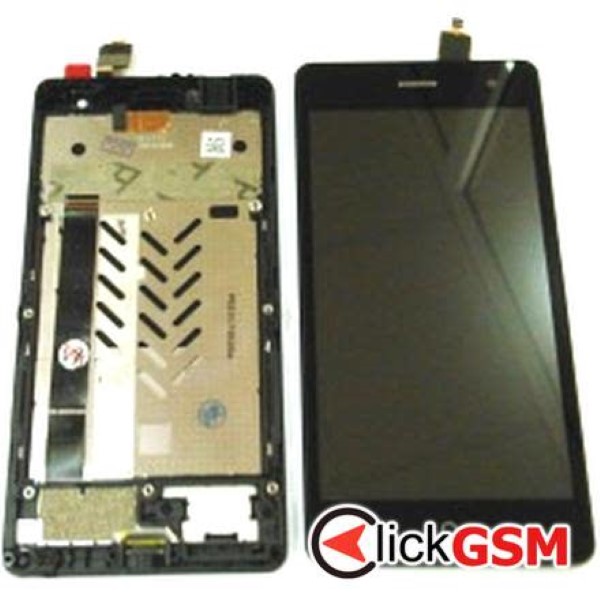 Piesa Display Cu Touchscreen Si Rama Negru Zte Blade L7 2mmb