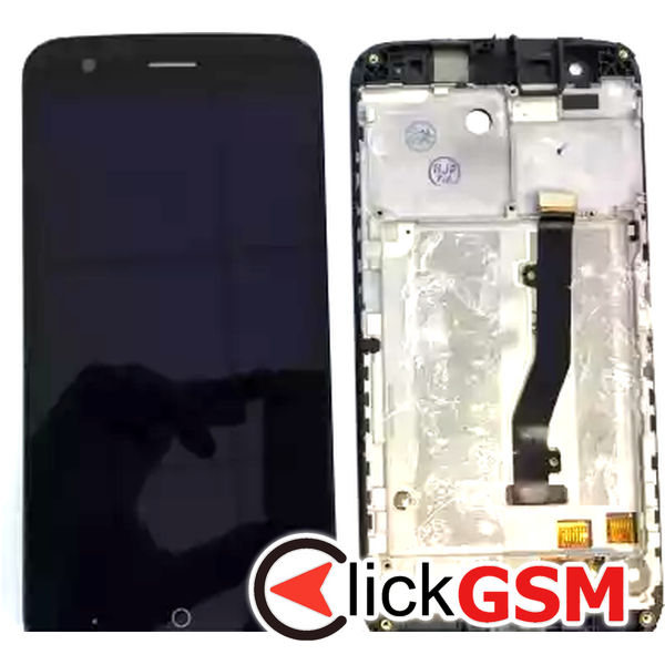 Piesa Piesa Display Cu Touchscreen Si Rama Negru Zte Blade V8 Lite 2mk5