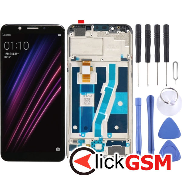 Piesa Display Cu Touchscreen Si Rama Oppo A1 1xve