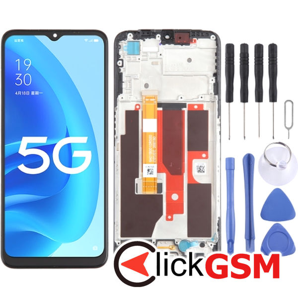 Piesa Display Cu Touchscreen Si Rama Oppo A55s 5g 2zjn