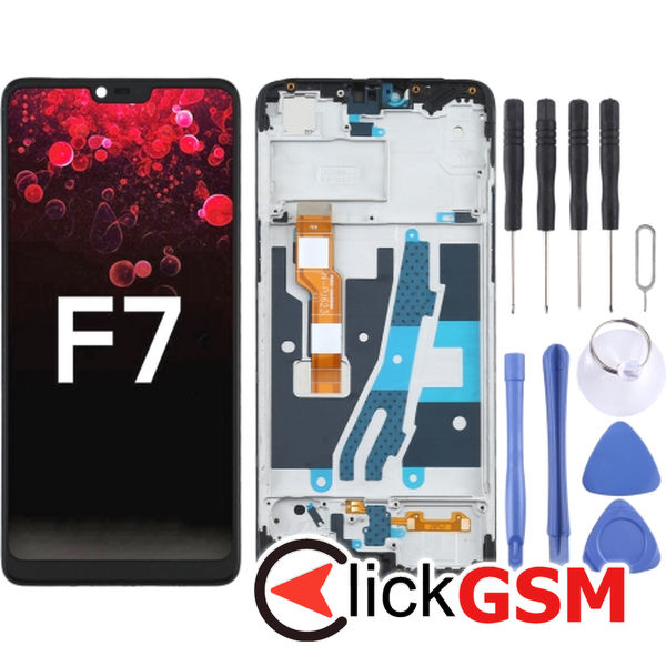 Piesa Display Cu Touchscreen Si Rama Oppo F7 1xtl