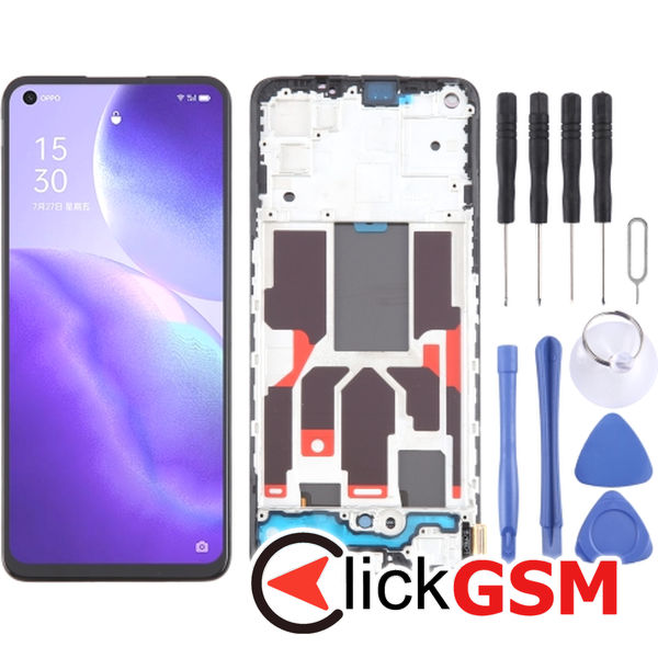 Piesa Piesa Display Cu Touchscreen Si Rama Oppo Find X3 Lite 2u69